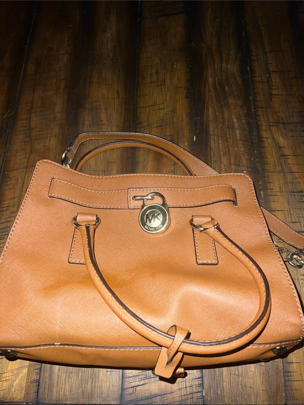 MICHAEL Michael Kors Hamilton Leather Satchel